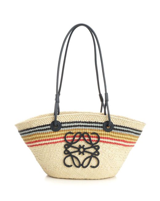 Loewe Metallic Anagram Small Basket Bag