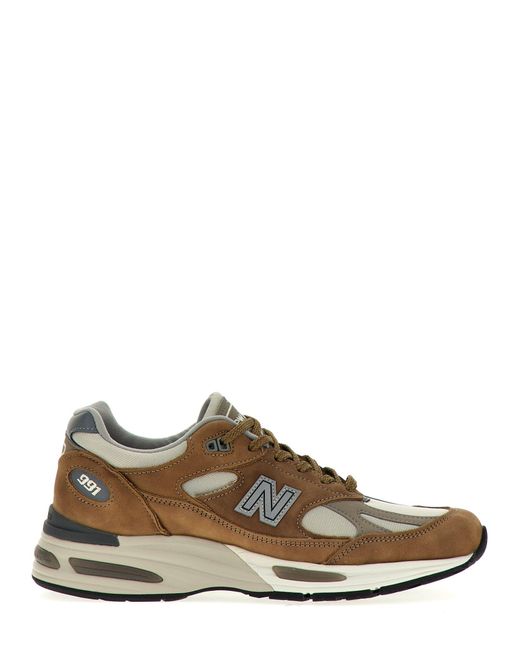 New Balance Brown '991V2' Sneakers for men