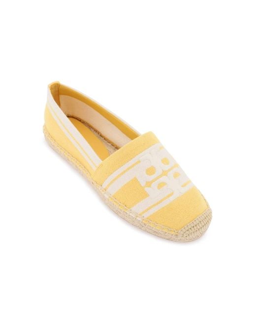 Tory Burch Multicolor Striped Espadrilles With Double T