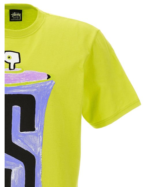 Stussy Spraycan T-shirt in Yellow for Men | Lyst
