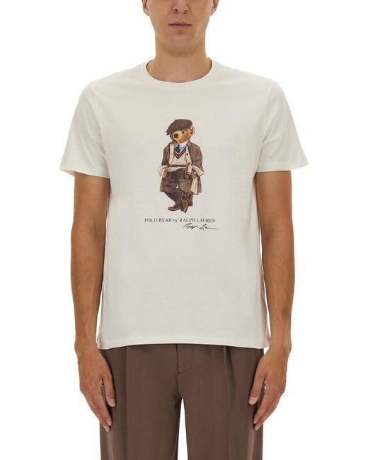 Polo Ralph Lauren White "Polo Bear" T-Shirt for men