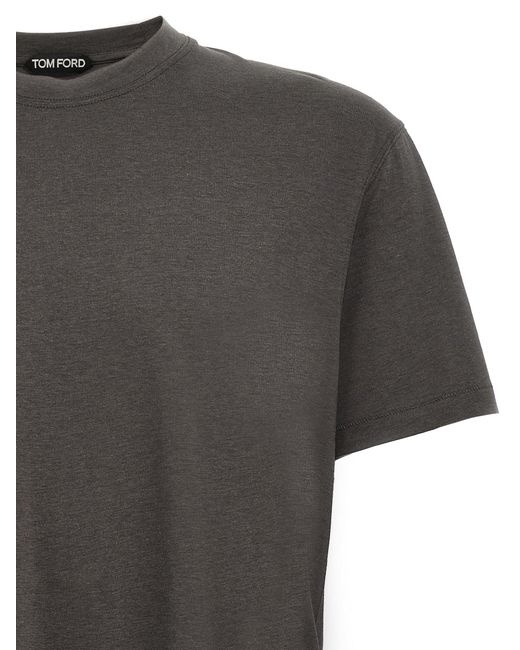 Tom Ford Gray Basic T-Shirt for men