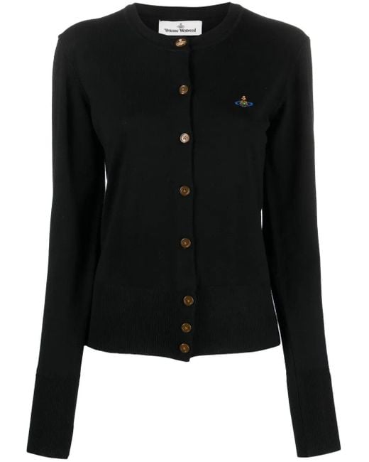 Vivienne Westwood Black Bea Wool Cardigan