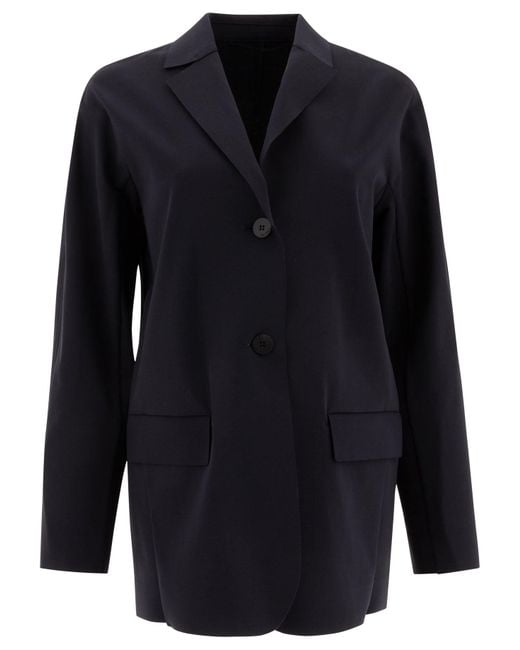 【関税込み】Max Mara Single-breasted jersey blazer Single-breasted jersey blazer, black | Weekend Max Mara