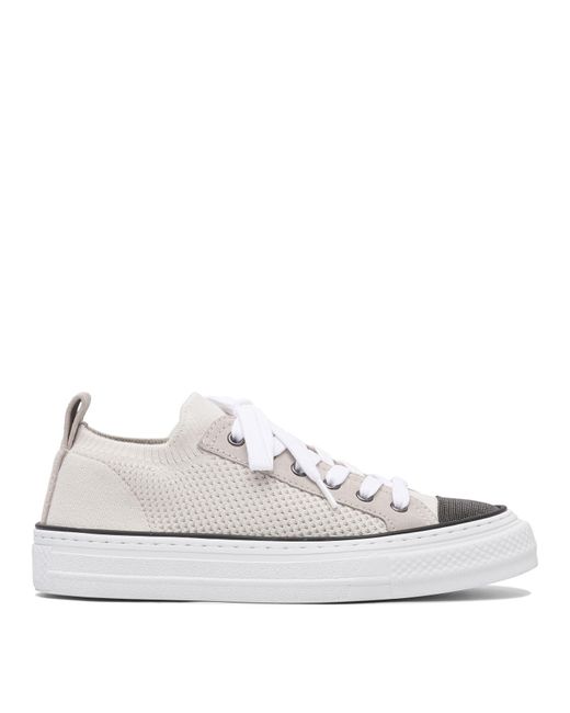 Sneakers & Slip-On-Donna di Brunello Cucinelli in White