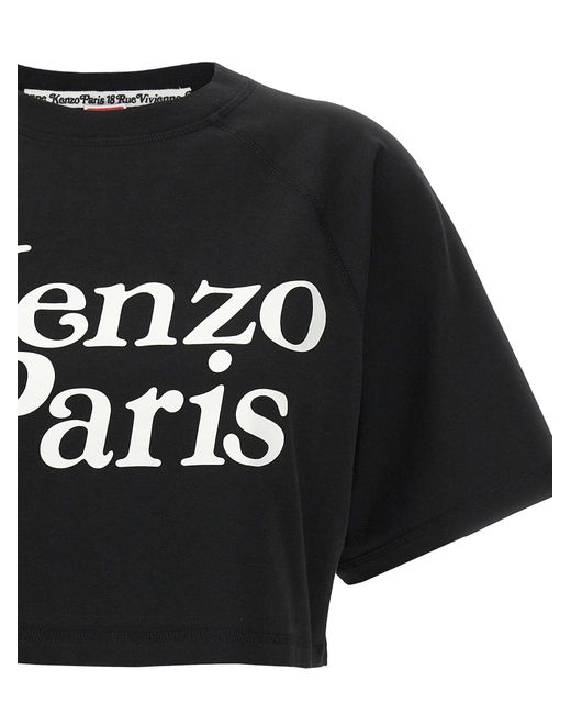 Cropped T Shirt Nero di KENZO in Black