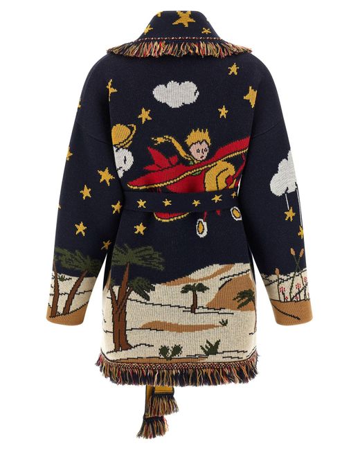 Alanui Blue 'Collab The Little Prince' Cardigan