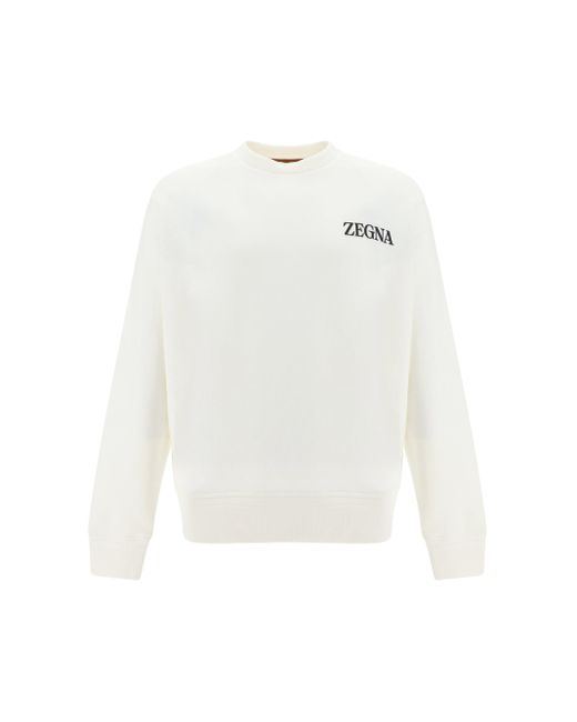 Zegna White Sweatshirts for men