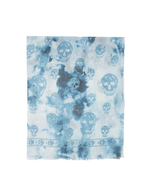 Scarves Celeste-Uomo di Alexander McQueen in Blue da Uomo