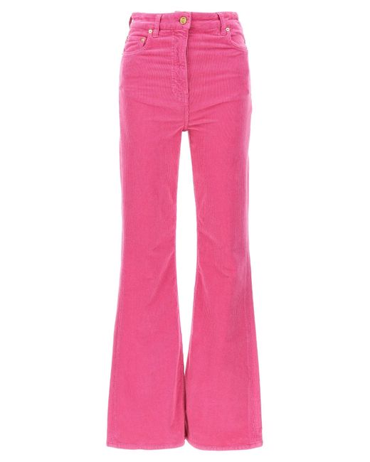 Ganni Pink Corduroy Trousers Pants