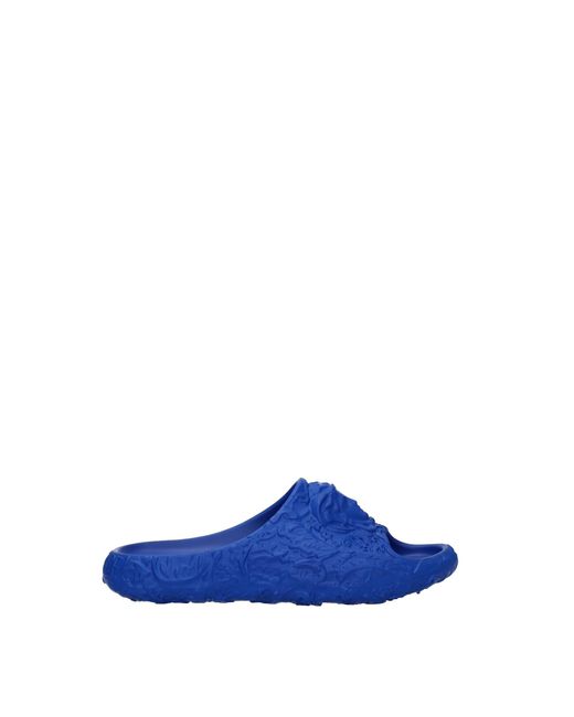 Versace Blue Slippers And Clogs Rubber Royal for men