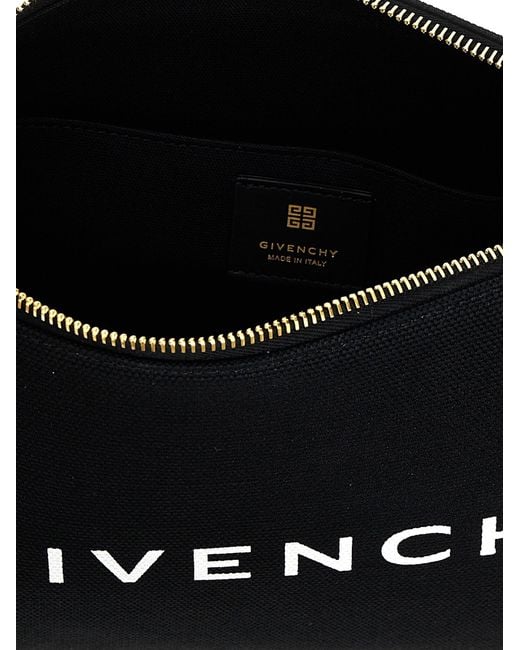 Large Canvas Pouch Clutch Nero di Givenchy in Black