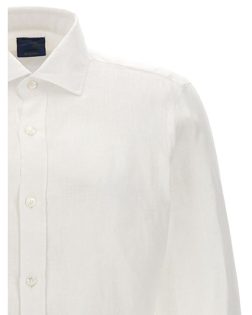 Barba Napoli White Dandy Life Shirt, Blouse for men