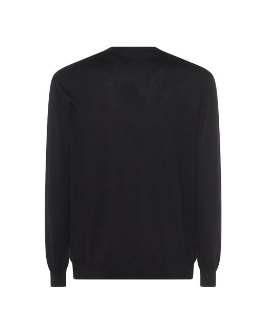 Malo Sweaters Blacks And Greys for men