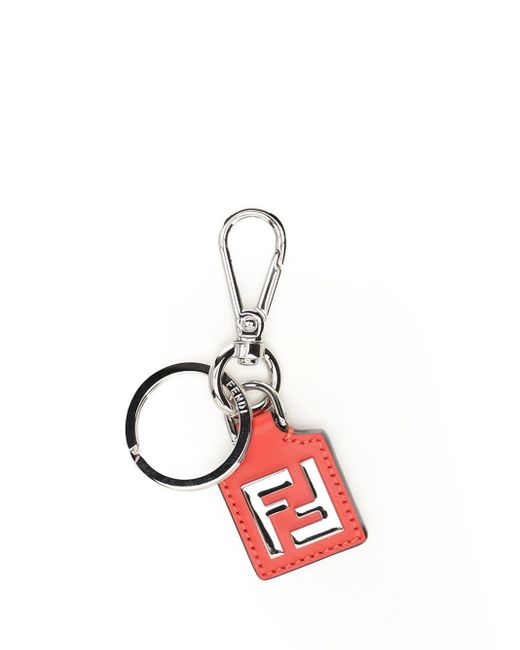 Fendi Squared Ff Keyrings for men