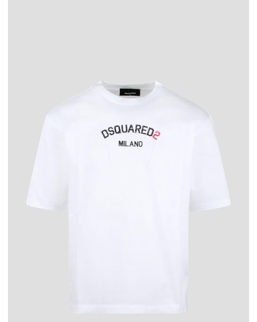 DSquared² White Milano Cool Fit T-shirt for men