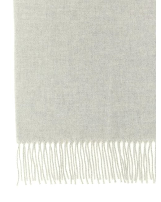 Brunello Cucinelli Gray Cashmere Scarf