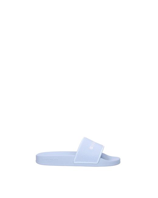 Givenchy White Slippers And Clogs Fabric