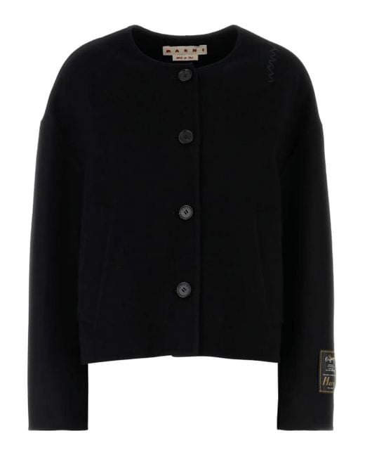 Cardigan Girocollo-Donna di Marni in Black