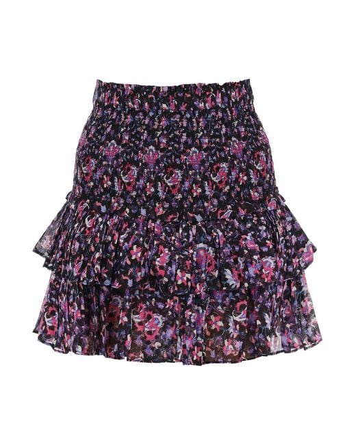 Isabel Marant Purple Isabel Marant Etoile 'naomi' Organic Cotton Mini Skirt