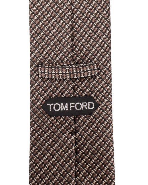 Cravatta in seta di Tom Ford in Brown da Uomo