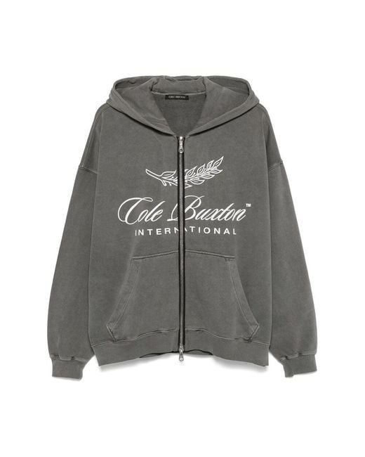 Cole Buxton Gray Cotton Sweatshirts for men