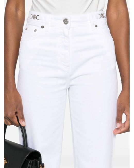 Versace White Denim Cotton Jeans