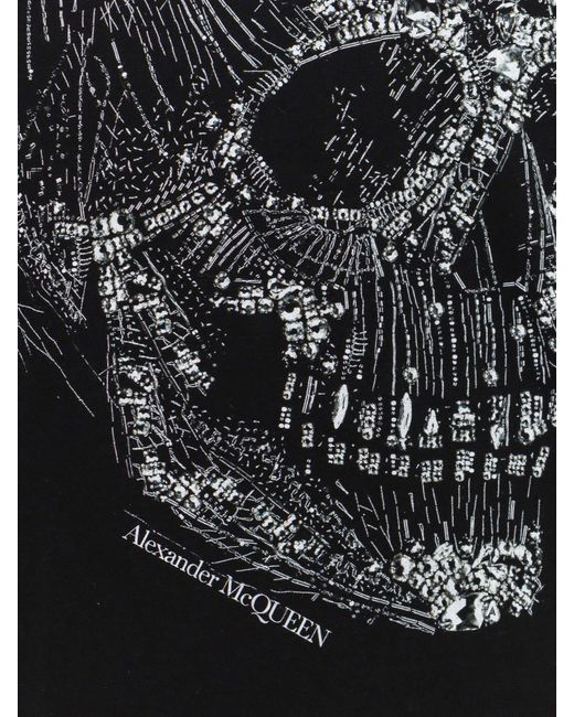 T-SHIRT di Alexander McQueen in Black da Uomo
