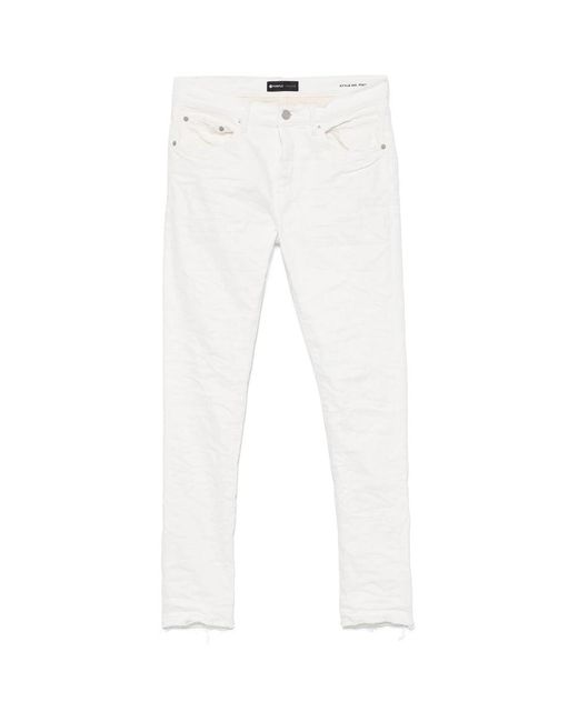 Purple Brand White Denim for men