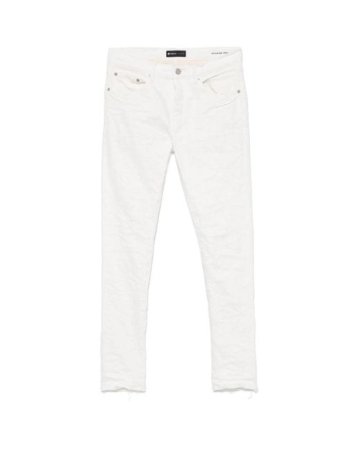 Purple Brand White Denim for men