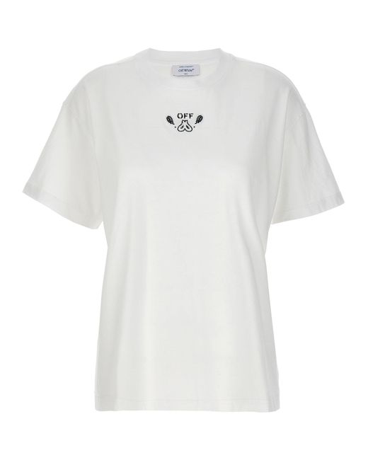 Embr Bandana Arrow T Shirt Bianco/Nero di Off-White c/o Virgil Abloh in White