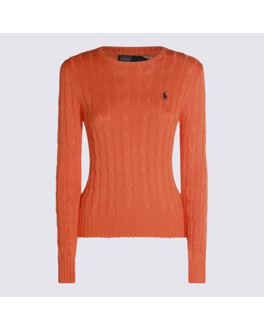 Polo Ralph Lauren Orange Cotton Knitwear