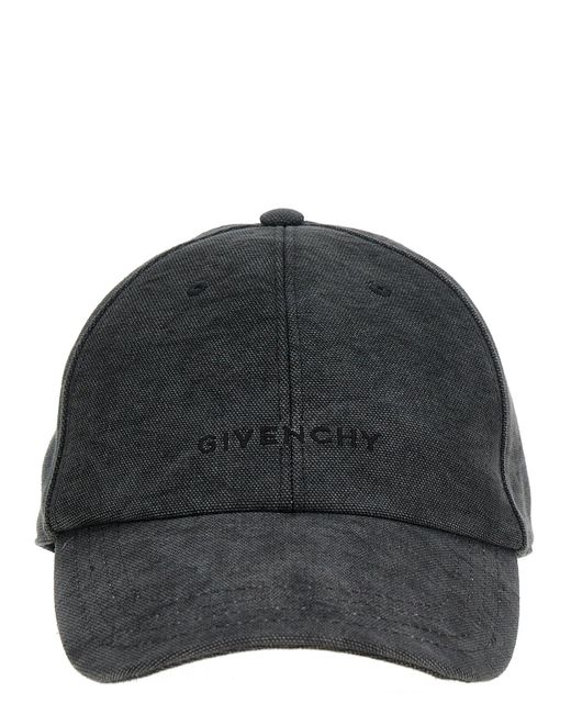 Logo Embroidery Baseball Cap Cappelli Grigio di Givenchy in Gray da Uomo