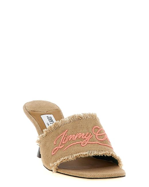 JIMMY CHOO 'Alexia' sandals ジミーチュウ サンダル Jimmy Choo 'Alexia' Sandals in Natural | Lyst