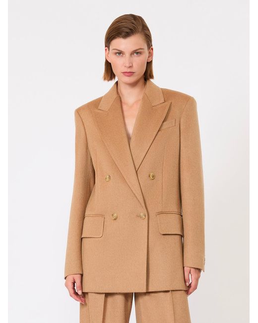 Max Mara Brown Zibeline Camel Olimpia Jacket