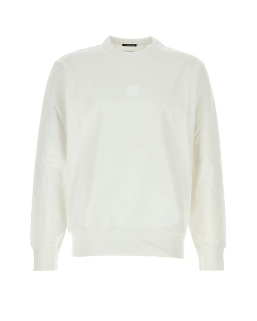 Company Men's White Classic Crewneck Sweater