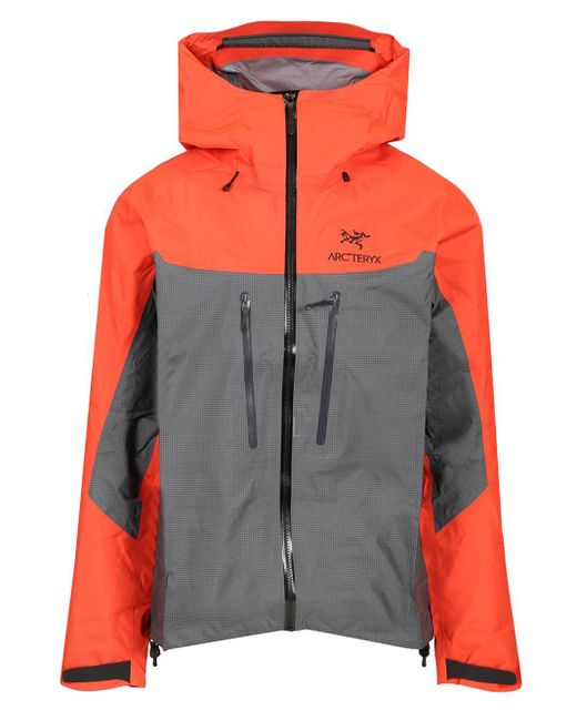 Arc'teryx Gray Technical Windbreaker Jackets for men