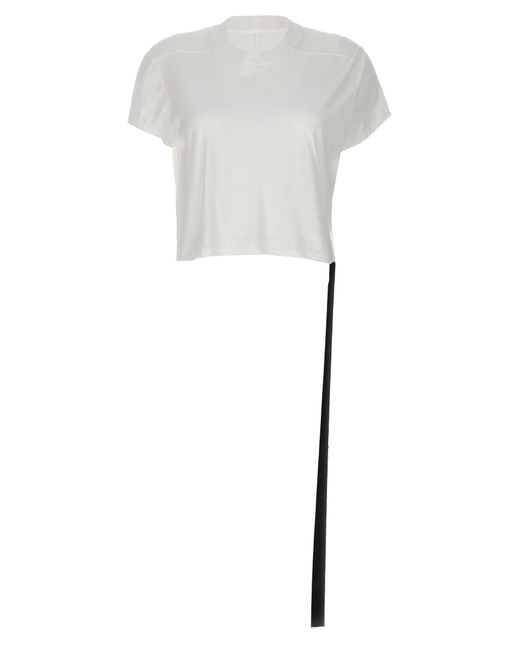 Rick Owens White Cropped Small Level T T-shirt