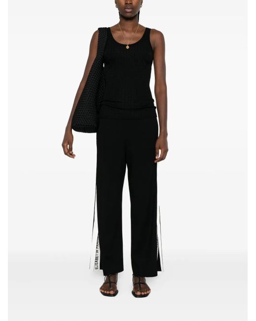 Pantaloni Palazzo di Elisabetta Franchi in Black
