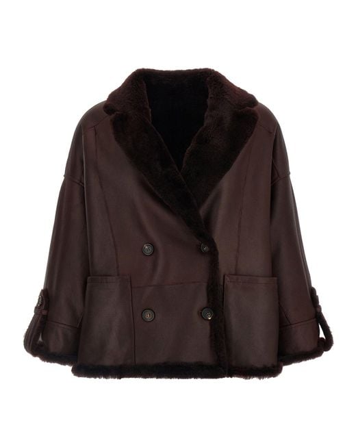 Brunello Cucinelli Black Reversible Fur Jacket