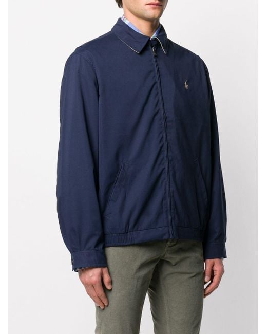 Polo Ralph Lauren Blue Harrington Windbreaker for men