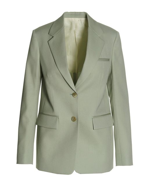Lanvin Green Wool Single Breast Blazer Jacket