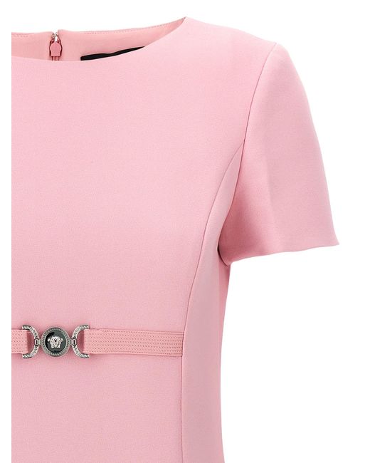 Versace Pink Mini Dress Dresses