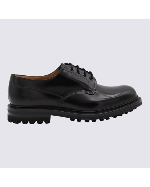 Church's Black Leather Neil Lace Up Shoes for men