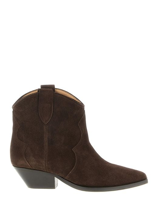 Isabel Marant Brown Dewina Boots And Ankle Boots