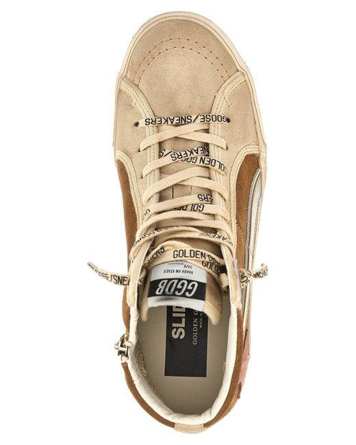 Slide Sneakers Beige di Golden Goose Deluxe Brand in Brown