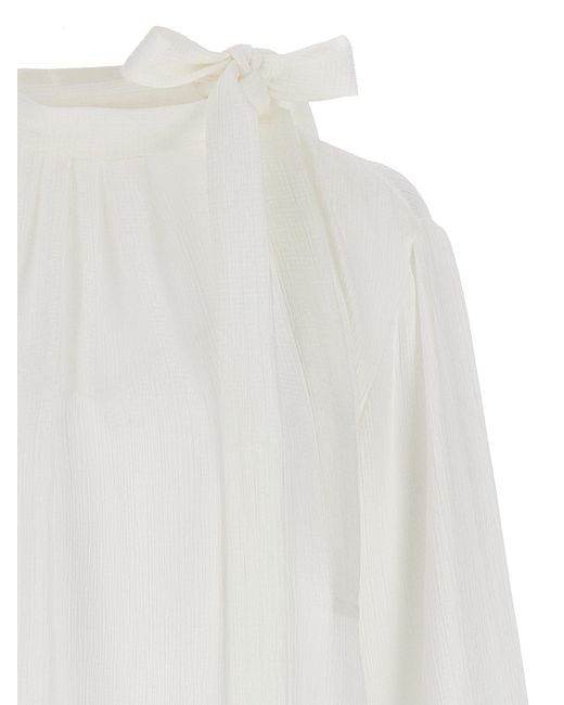 Givenchy White Jacquard Logo Shirt Shirt, Blouse
