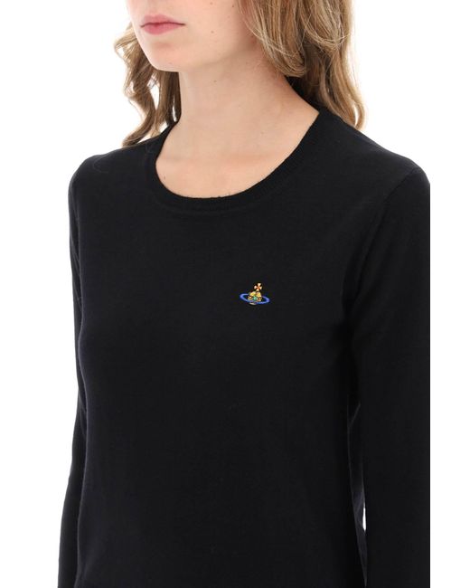 Vivienne Westwood Black Bea Cardigan With Logo Embroidery