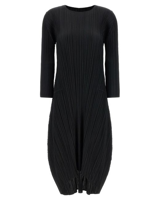 Pleats Please Issey Miyake Black Monthly Colors October Dresses