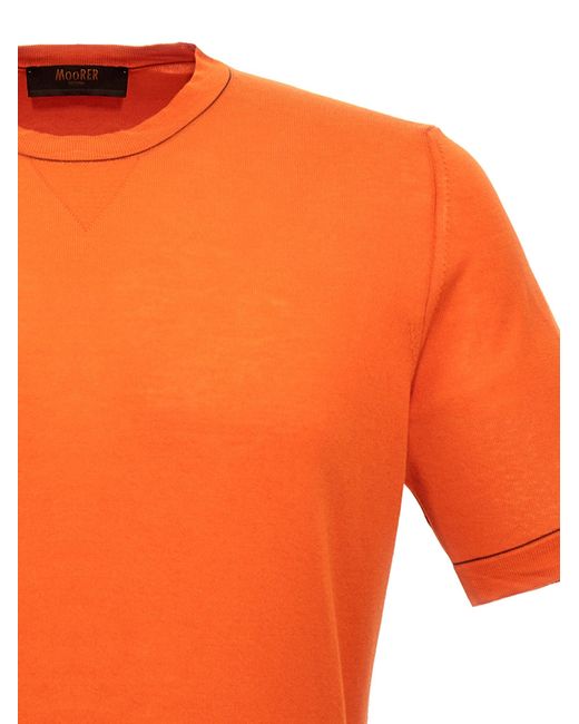 Moorer Orange Jairo T-shirt for men
